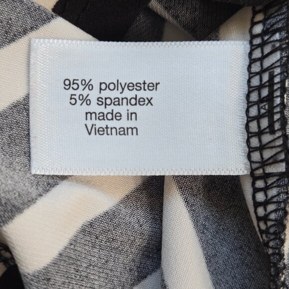 810-3 Lane Bryant Simply Chic Black & White Stripe Midi Dress Size 14/16 - Picture 7 of 8